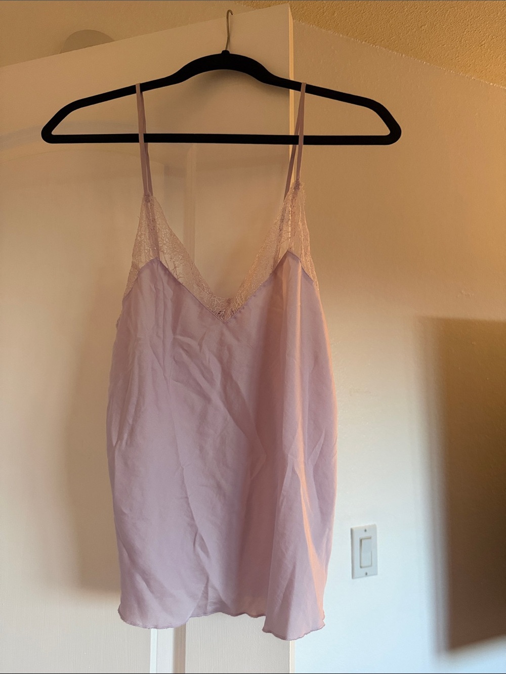 Victoria's Secret Lavender Lace-Trim Slip Camisole